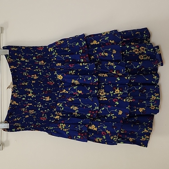 Maje Jalao Tiered Ruffled Floral Skirt Floral Blue Tiered Skirt Fairycore Sz 2/M - Picture 3 of 16